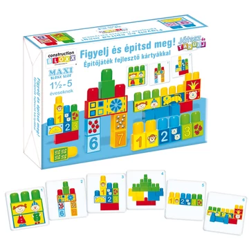 Figyelj és építsd meg! Építőjáték fejlesztőkártyákkal