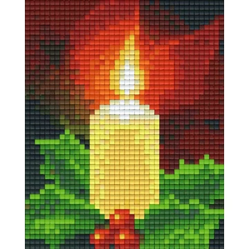Pixel Karácsonyi gyertya   (1 alaplapos)