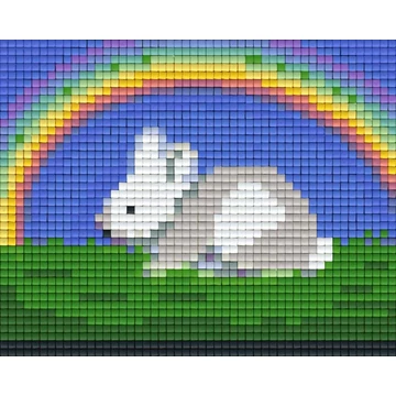 Pixel Nyuszi szivárvánnyal   (1 alaplapos)