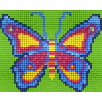 Pixel Kék-zöld pillangó   (1 alaplapos)
