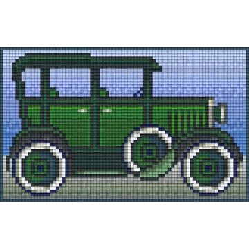 Pixel Zöld oldtimer  (1 alaplapos)
