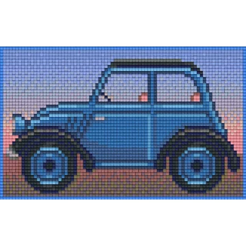 Pixel Kék oldtimer (2 alaplapos)