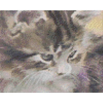 Pixel Szürke macska ( 4 alaplapos )