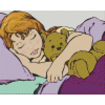 Pixel Alvó lány ( 4 alaplapos )
