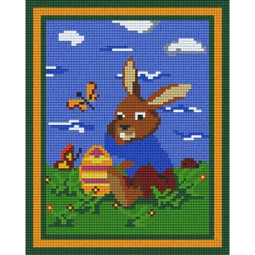 Pixel Húsvéti nyuszi ( 4 alaplapos)