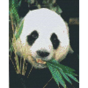 Pixel Panda bambuszt eszik ( 4 alaplapos )