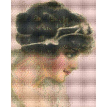 Pixel Nő diadémmal ( 4 alaplapos )