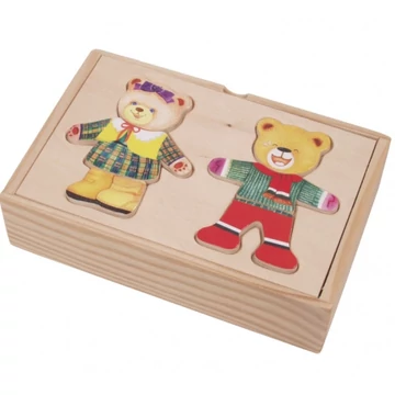 Öltöztethető mini dupla maci