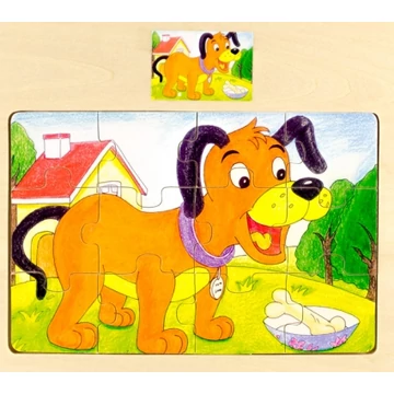 puzzle 12 db-os ( kutyás )