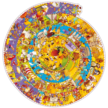 Puzzle - Történelem körkirakó+füzet 350db-os