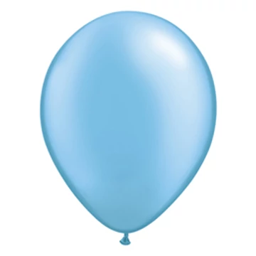 11 inch-es Pearl Azure/Azúr kék Kerek Lufi