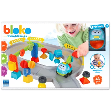 BLOKO - Tüsi építőjáték 43 db-os autópálya