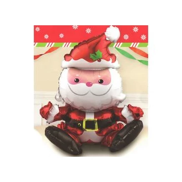 Sitting Santa - Ülő Mikulás Fólia Lufi