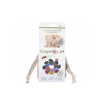 Crayon Rocks 16 colors kavicskréta - Fehér muszlim tasak (16 db)