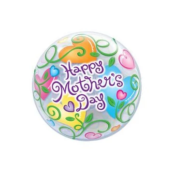 22 inch-es Happy Mother's Day Anyák Napi Bubble Lufi