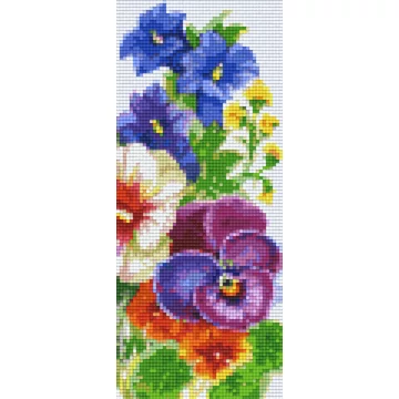 Pixel Rózsaszín virágok (3 alaplapos)