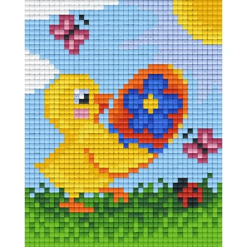 Pixel Csibe tojással  (1 alaplapos)