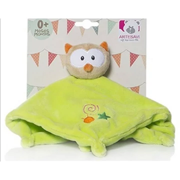 ARTESAVI plüss szundikendő - Zöld bagoly