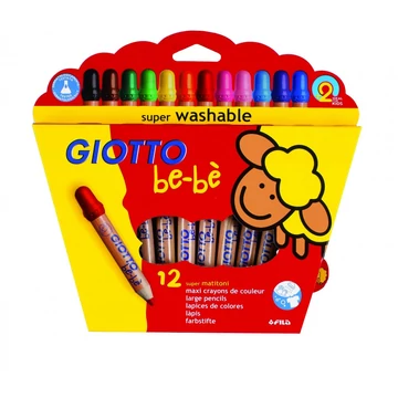 Giotto Be-bé ceruza formájú kréta - 12 színű