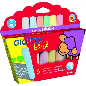 Giotto Be-bé aszfaltkréta, 6 színű
