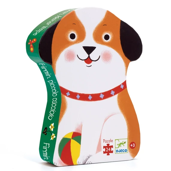 Formadobozos puzzle - Firmin, a kis kutyus - Firmin, little puppy - Djeco