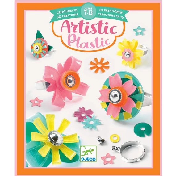 Magic plastic ékszer készítés - Gyűrük - Ring collection - Djeco