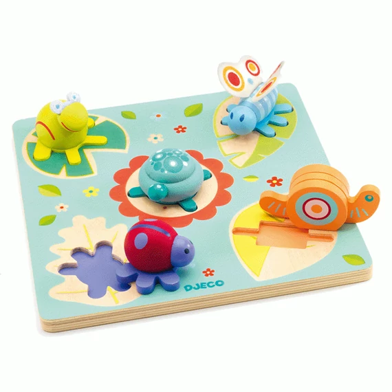 Formaillesztő, formaberakó - Teknőc és barátai - Turtle & friends - Djeco