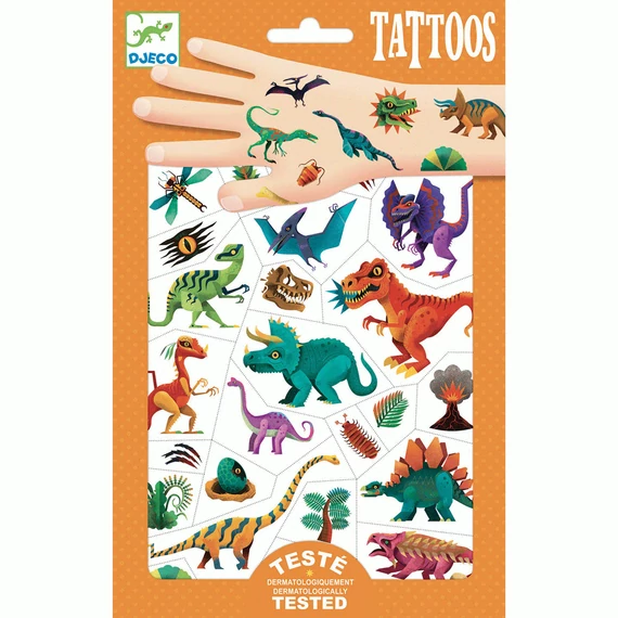 Tetováló matricák - Dino club - Djeco