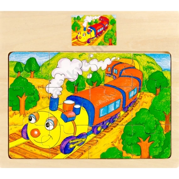 Puzzle 12 db-os (vonatos)