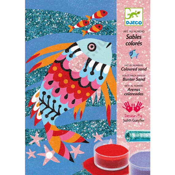 Homokkép készítő - Szivárványos halak - Fish rainbows - Djeco