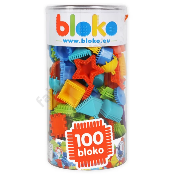 BLOKO - Tüsi építőjáték 100 db-os színes