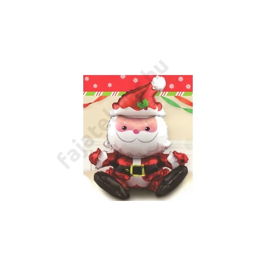 Sitting Santa - Ülő Mikulás Fólia Lufi
