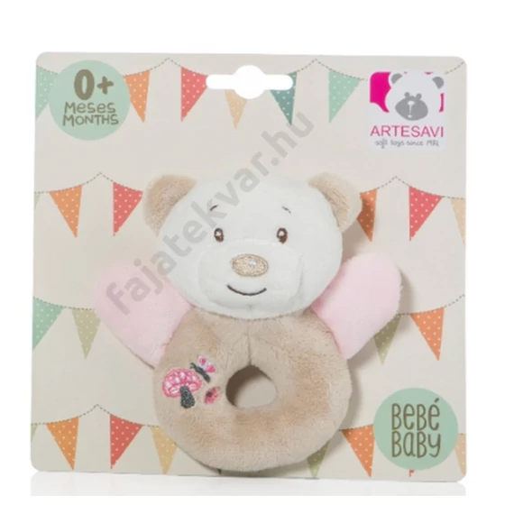 ARTESAVI Bear 12cm Pink csörgő