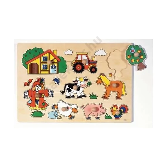 Fogós puzzle, a farmon, GK57995 GOKI