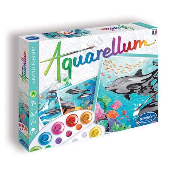 Aquarellum, delfines, nagy - Sentosphere SA6220