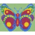 Kép 1/2 - Pixel Zöld-lila pillangó   (1 alaplapos)