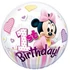 Kép 1/2 - 22 inch-es Disney Bubbles Minnie Mouse Első Szülinapi Lufi