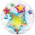 Kép 1/2 - 24 inch-es Multicolored Stars - Csillagos Double Bubble Lufi
