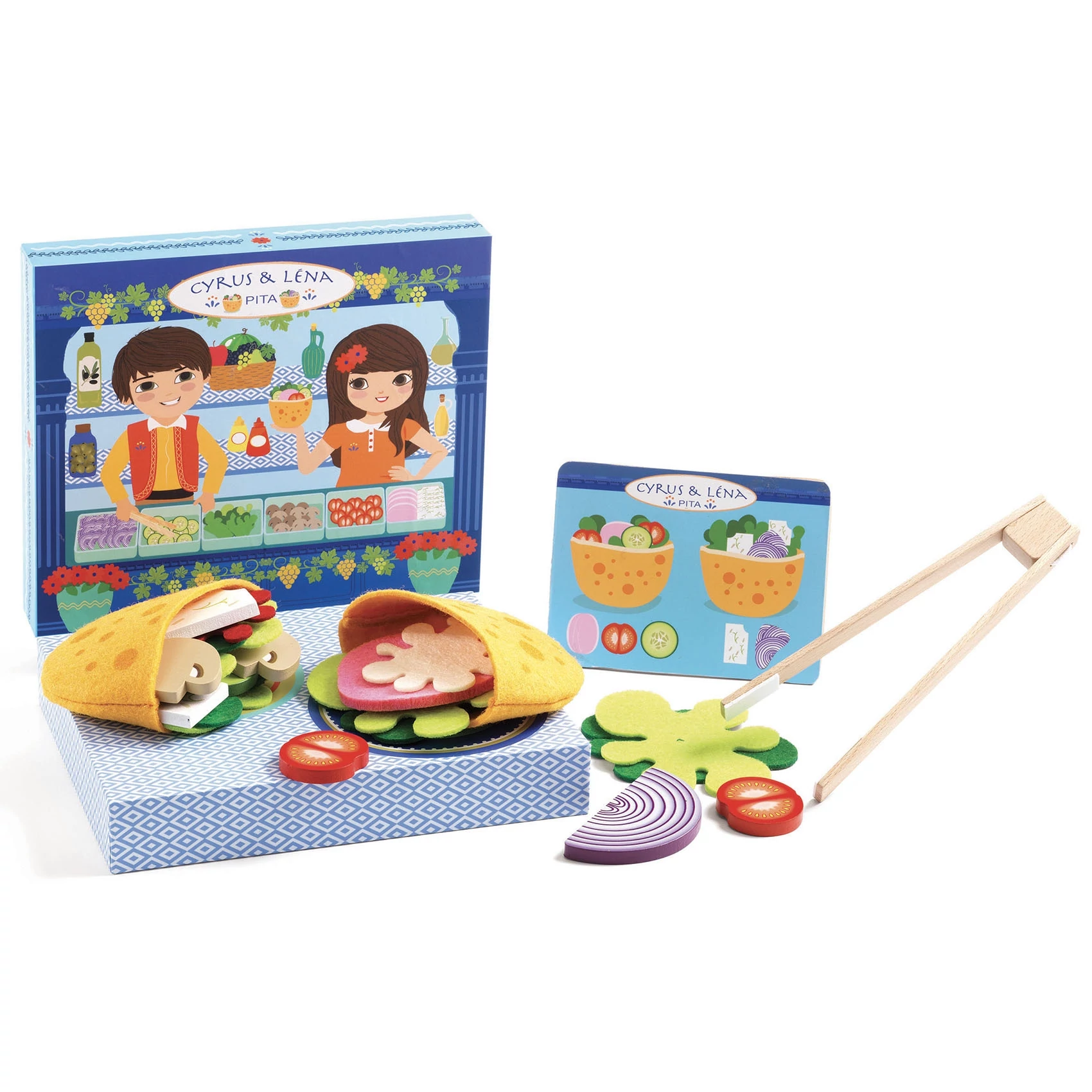 Pita készítő - Cyrus & Lena - Make pitas with a menu - Djeco