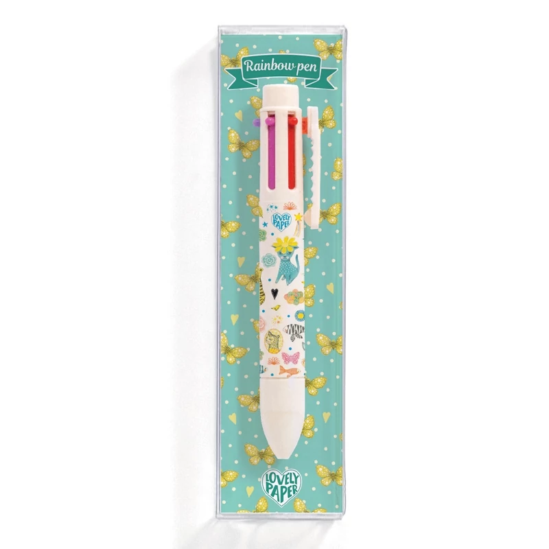 6 színű golyóstoll - Elodie rainbow pen (6 colors) - Djeco