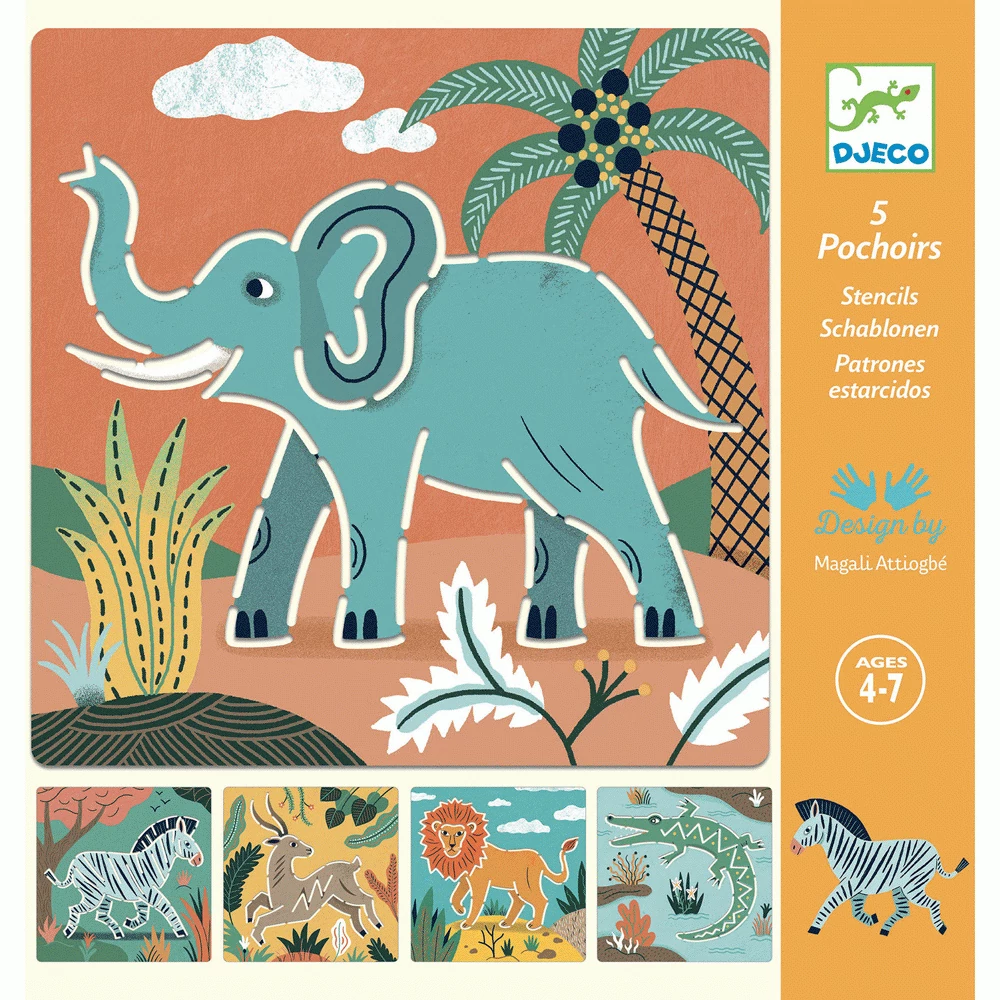 Rajzsablonok - Vadállatok - Wild animals - Djeco