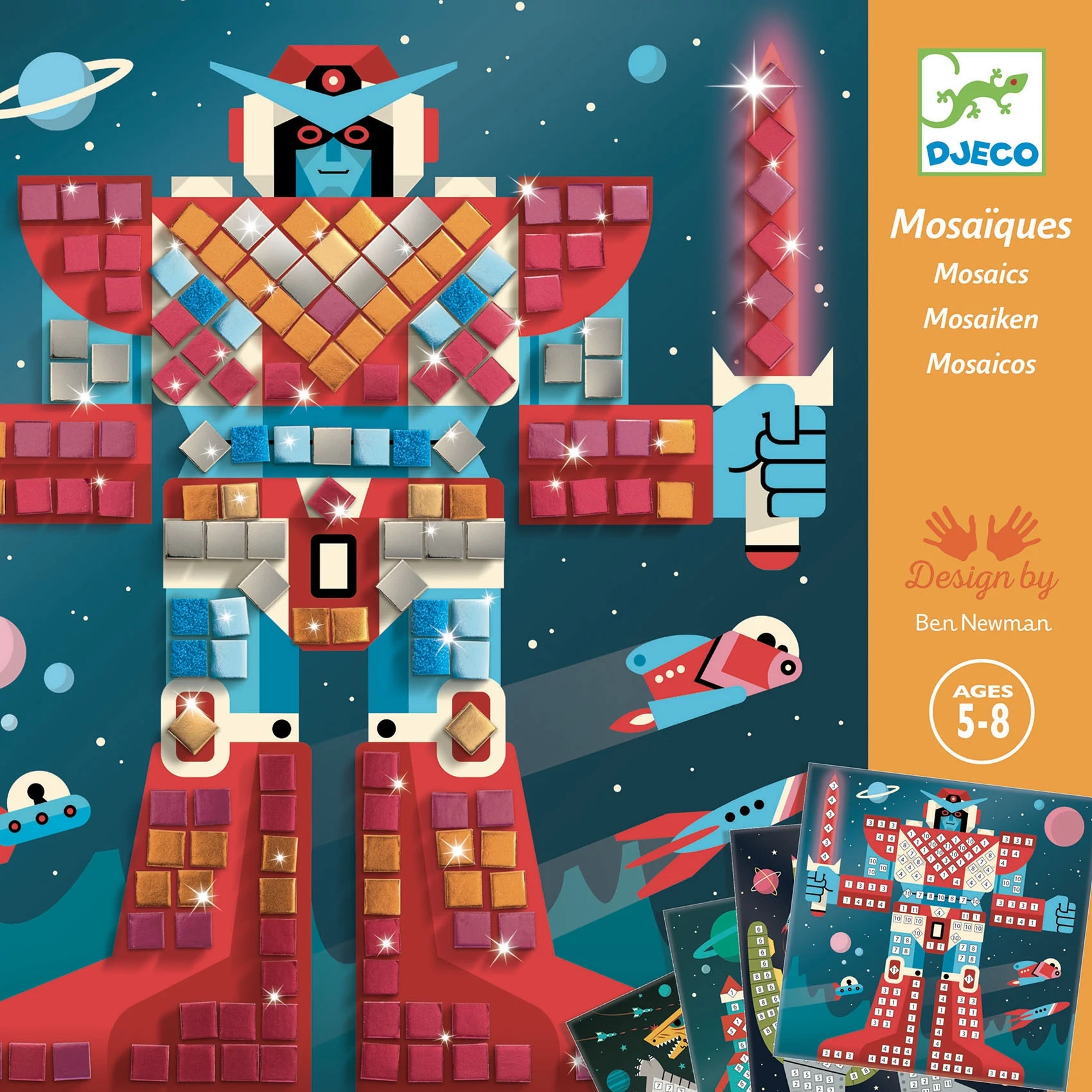 Mozaikkép készítés - Űrcsata - Space battle - Djeco