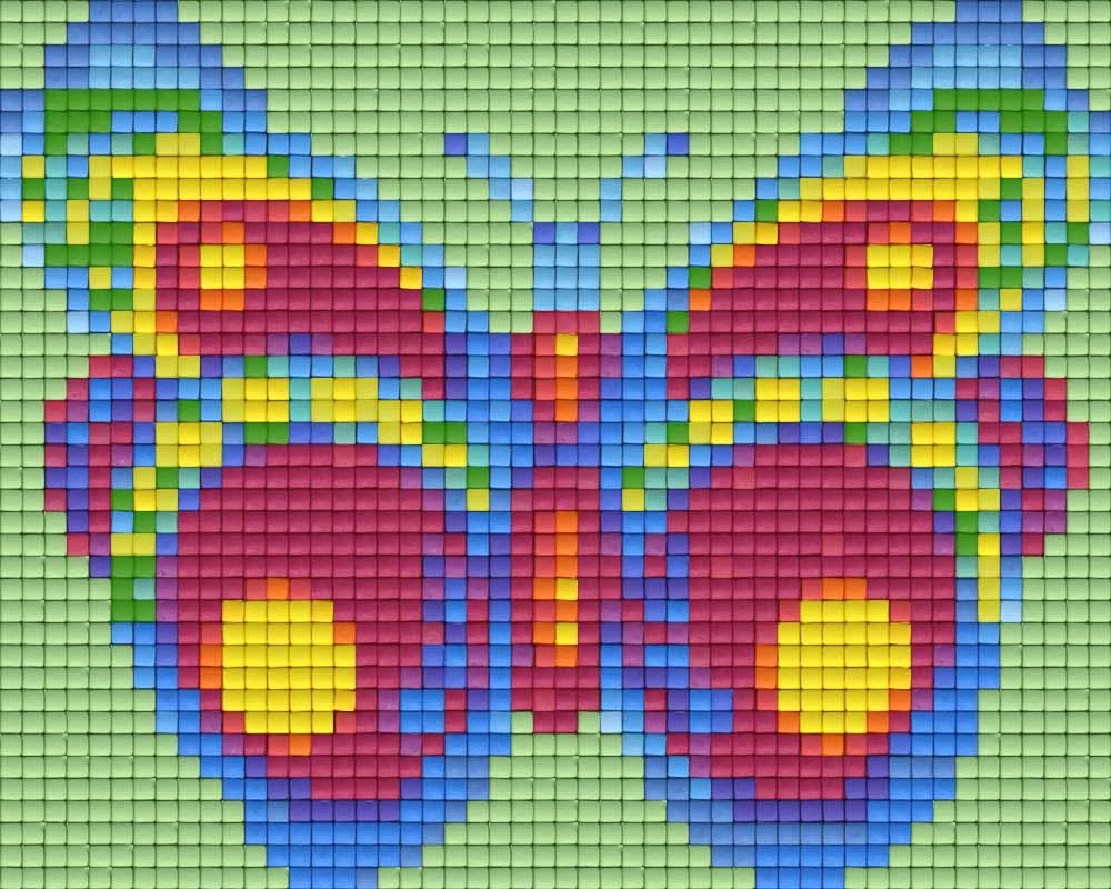 Pixel Zöld-lila pillangó   (1 alaplapos)