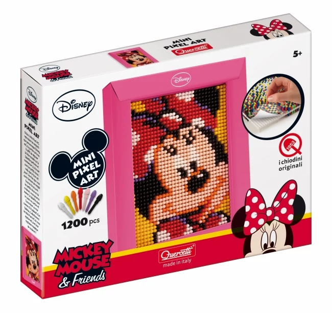 QUERCETTI  -  Mini Pixel Art pötyi tüskejáték - Minnie