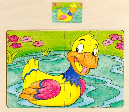 Puzzle 12 db-os (kacsás)