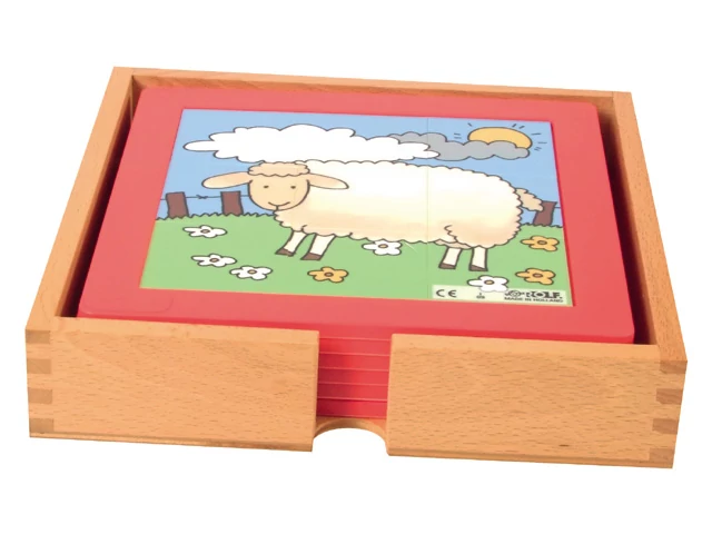 Farm állatai puzzle (plasztik,6x9 db.)