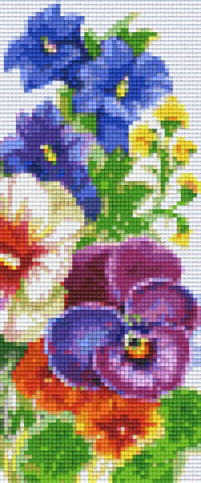 Pixel Rózsaszín virágok (3 alaplapos)
